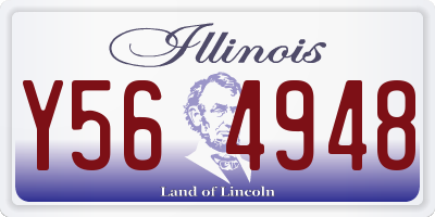 IL license plate Y564948