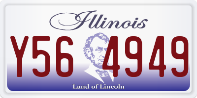 IL license plate Y564949