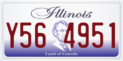IL license plate Y564951