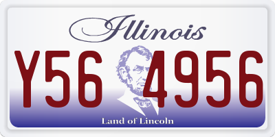 IL license plate Y564956