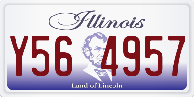 IL license plate Y564957