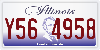IL license plate Y564958