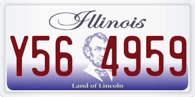 IL license plate Y564959