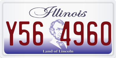 IL license plate Y564960