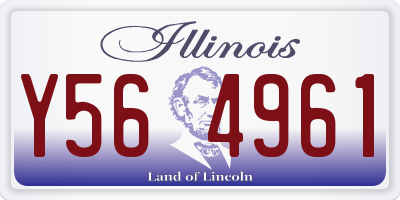 IL license plate Y564961