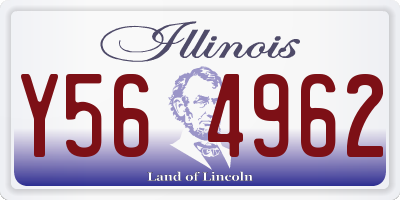 IL license plate Y564962