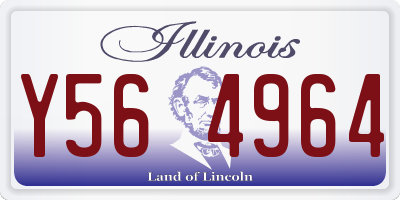 IL license plate Y564964