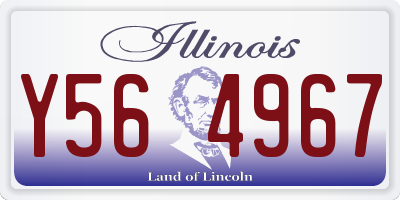 IL license plate Y564967