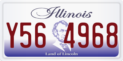 IL license plate Y564968