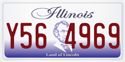 IL license plate Y564969