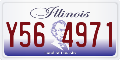 IL license plate Y564971