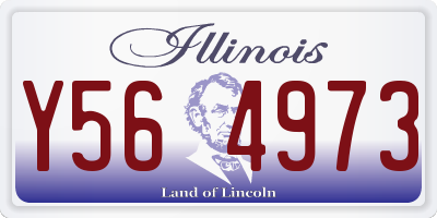 IL license plate Y564973