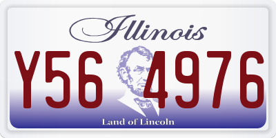 IL license plate Y564976