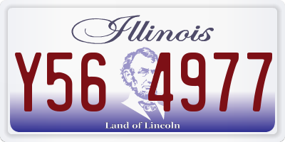 IL license plate Y564977