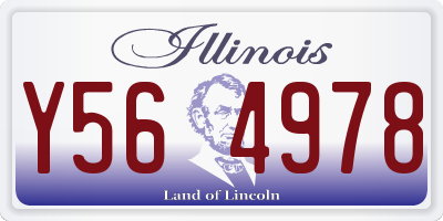 IL license plate Y564978