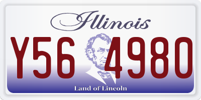 IL license plate Y564980