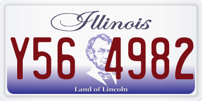 IL license plate Y564982