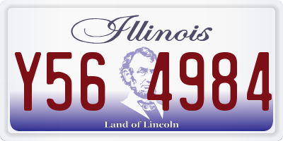 IL license plate Y564984