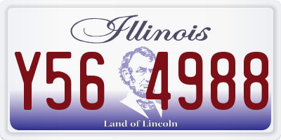 IL license plate Y564988