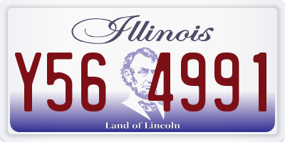 IL license plate Y564991