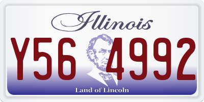 IL license plate Y564992