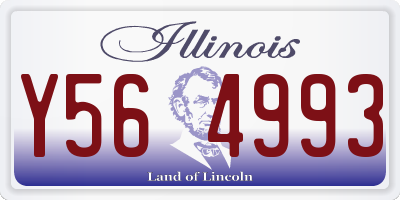 IL license plate Y564993