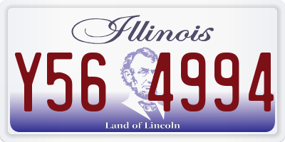 IL license plate Y564994