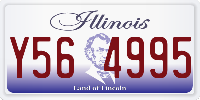 IL license plate Y564995