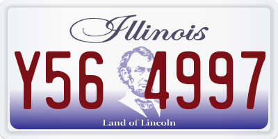 IL license plate Y564997