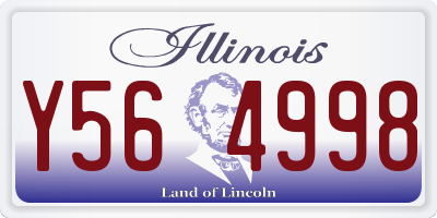 IL license plate Y564998