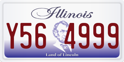 IL license plate Y564999