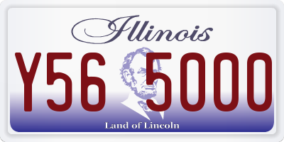 IL license plate Y565000