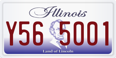 IL license plate Y565001