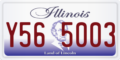 IL license plate Y565003