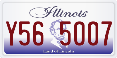 IL license plate Y565007