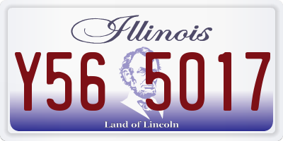 IL license plate Y565017