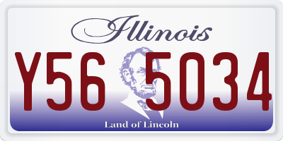 IL license plate Y565034
