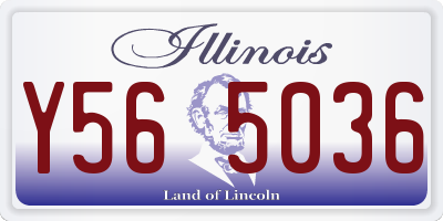 IL license plate Y565036