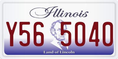 IL license plate Y565040