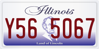 IL license plate Y565067