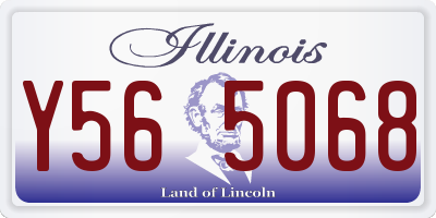 IL license plate Y565068