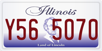 IL license plate Y565070