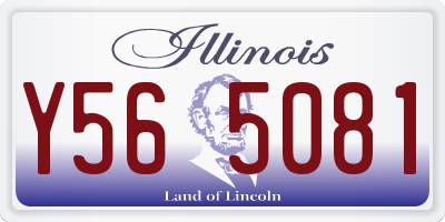 IL license plate Y565081