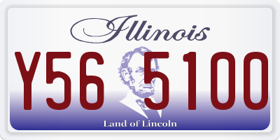 IL license plate Y565100