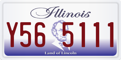 IL license plate Y565111