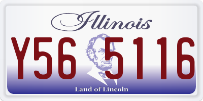 IL license plate Y565116