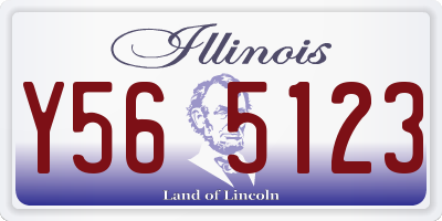 IL license plate Y565123