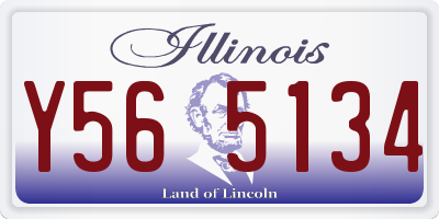 IL license plate Y565134