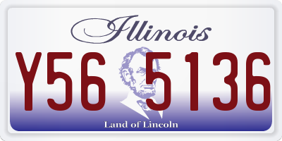 IL license plate Y565136