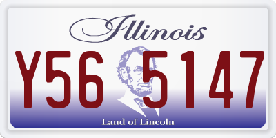 IL license plate Y565147